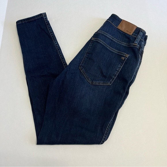 Madewell Curvy High Rise Skinny Jeans Women’s Size 28 Blue Dark Wash High Waist - Picture 2 of 10